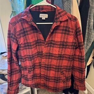 Carhartt Red Plaid fleece lined jacket